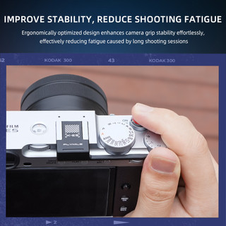 Dành Cho Fujifilm X-E5: tay cầm ngón tay chống trượt, bảo vệ hot shoe, phụ kiện máy ảnh