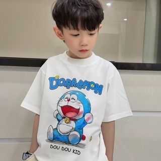 [AFF - DOU DOU KID] AP66DR DOREMON Áo Phông Trẻ em,Chất Vải Hữu Cơ 14-48kg