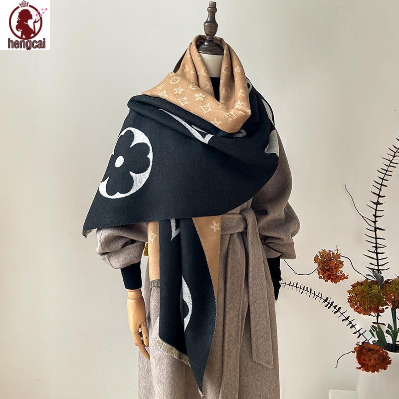 Khăn choàng Jacquard hai mặt dành cho nữ - Dày dặn và thời trang