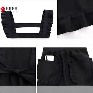 Tạp dề Hàn Quốc chống thấm nước có túi, vải canvas/polyester, kiểu công chúa, dành cho nữ VN