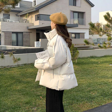 Áo khoác phao mùa ngoài cho phụ nữ, giảm giá thanh lý thương hiệu lớn, áo khoác phao nhẹ, áo khoác cotton ngắn nhỏ nhắn