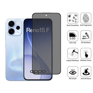 1-2 Chiếc OPPO Reno 15F Kính Cường Lực Chống Nhìn Trộm Bảo Vệ Màn Hình Riêng Tư Cho OPPO Reno 15 Pro 14F 14 13F 13 12 11 F 12F 11F 11F 5G Phim Bảo Vệ Kính Chống Gián Điệp