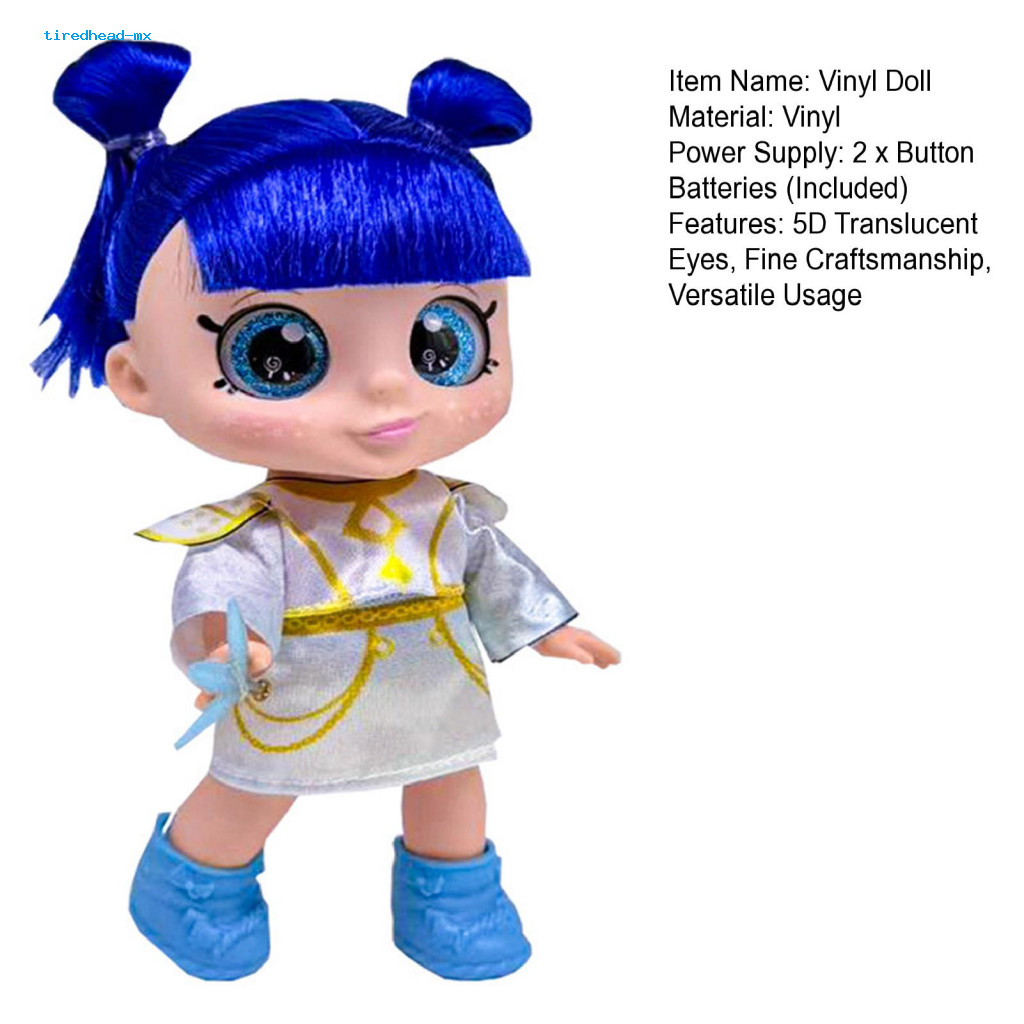 Tiredhead 5d Búp bê mắt mờ Búp bê Vinyl 10 Inch với 5 khớp 5d Đôi mắt mờ Biểu hiện sống động Hình sưu tập – Quà tặng hoàn hảo cho trẻ em Trang trí máy tính để bàn cho Đông Nam