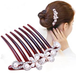 Phụ kiện tóc phiên bản Hàn Quốc - Lược cắt tóc và kẹp tóc ngọc trai