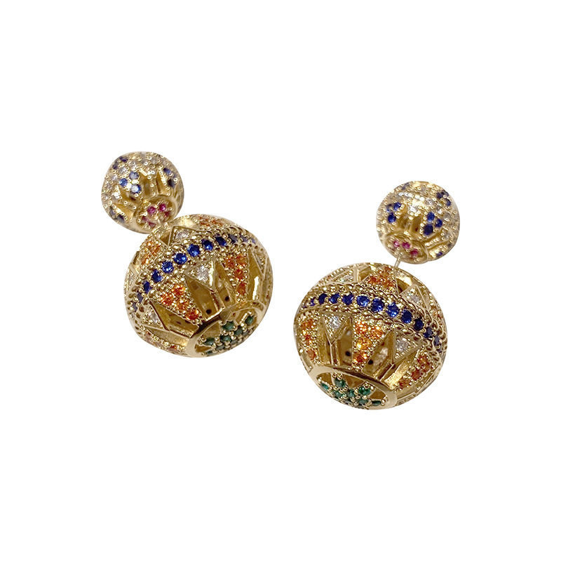 Bông tai tinh tế tua rua sang trọng nhẹ Zircon mới