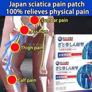 Miếng dán giảm đau thần kinh tọa Nhật Bản, giảm đau lưng, cột sống, 12 chiếc