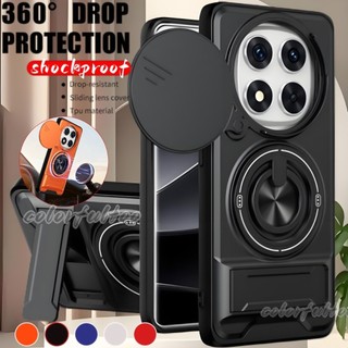 Đẩy Kéo Trượt Camera Bảo Vệ Ốp điện thoại Cho Redmi Note 15 14 Pro Plus + 5G 2025 Chống Sốc Giáp Cứng PC Ốp điện thoại Cho Note15Pro Note14Pro 4G 5G Từ Tính Giá Đỡ Vòng Ốp điện thoại