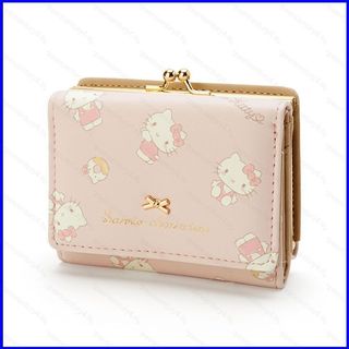 GS4 Sanrio HelloKitty mymelody Kuromi Pompom Purin PU Nữ Ví Ngắn Dây Kéo Khóa Hoạt Hình Cá Tính Túi SG