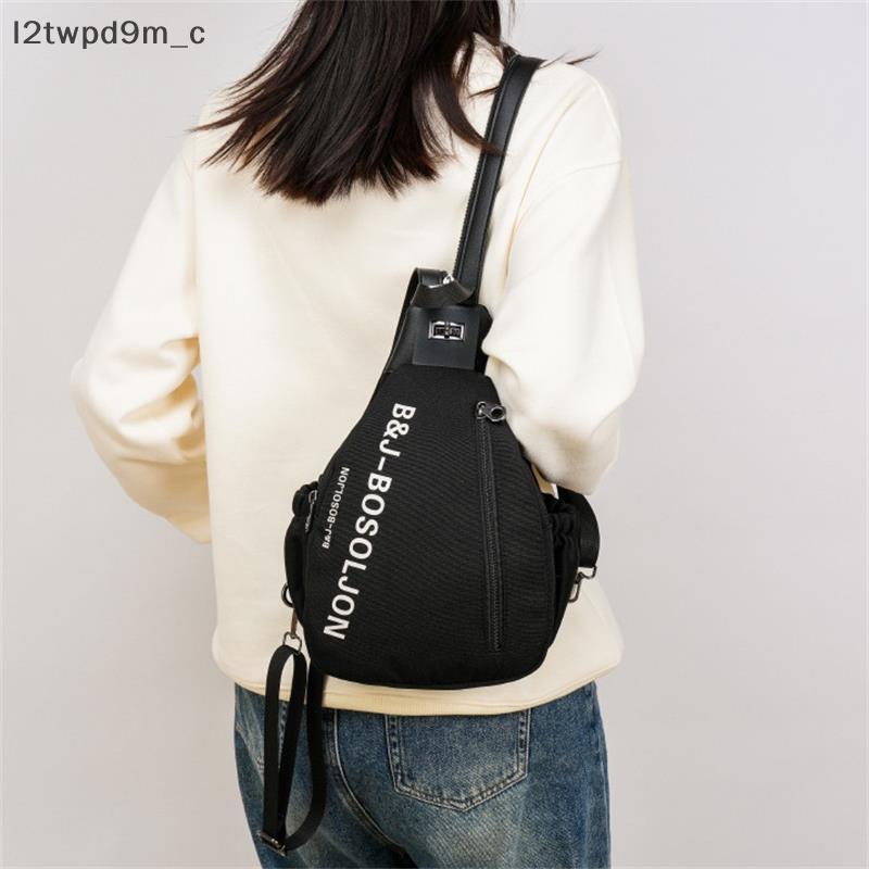Túi Đeo Chéo Nam Nữ Unisex Phong Cách Canvas Đa Năng Túi Bao Tử Đeo Ngực Đi Chơi Du Lịch Nhiều Ngăn Tiện Lợi