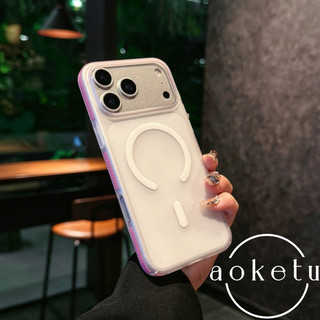 Ốp điện thoại từ tính mờ màu PC siêu mỏng sang trọng thích hợp cho iPhone 14 15 16 17 Pro Max Vỏ cứng chống trượt toàn diện