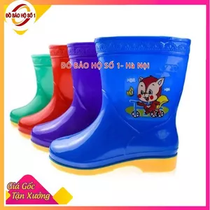 Ủng trẻ em nhiều màu đế cứng, ủng đi mưa cho trẻ em 2 - 10 tuổi, ủng lội nước cho bé mẹ tăng 4-5 size