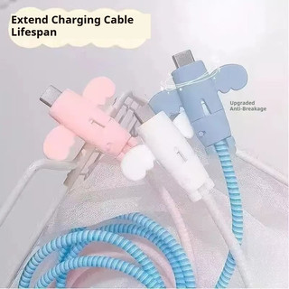 Vỏ bảo vệ cáp dữ liệu Đầu sạc điện thoại di động Chống đứt cáp sạc USB cho cáp sạc điện thoại iPhone Android