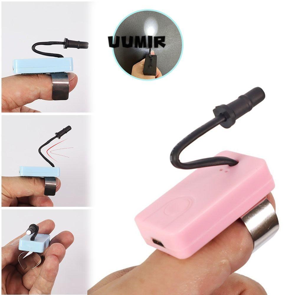 UUMIR Ear Picking Light, Đèn ngón tay cái chọn tai nổi bật có thể sạc lại, Đèn pin góc chiếu sáng có thể điều chỉnh bền bỉ Đèn pin Led Earpick Supplies