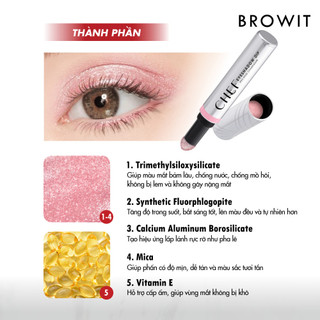 Phấn Mắt Dạng Bút Browit Chef Eyeshadow Dip Trang Điểm Mắt Và Giúp Tạo Hiệu Ứng Lớp Nhũ Nhẹ Cho Mắt 1.5G