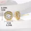 Bông Tai Zircon Tròn Hình Học Siêu Sáng Bóng, Phong Cách Sang Trọng Cho Kỳ Nghỉ