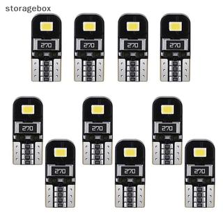 [Hộp lưu trữ] 10 Bóng LED W5W T10 Canbus nội thất ô tô 194 tín hiệu, đọc sách, không lỗi