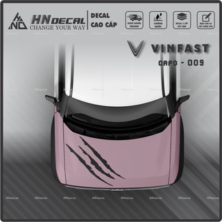 DECAL DÁN CAPO XE VF3 - TEM DÁN CAPO VF3 MẪU MỚI NHẤT Tem VF3 cao cấp ( MẪU 09 )