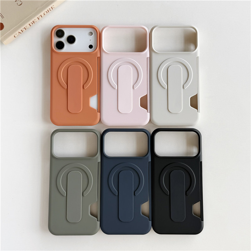 Ốp điện thoại iPhone 17 Pro Max 6C Skin Touch PC Stand