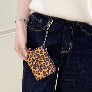 Da Báo In Ví Nữ Cao Cấp Nhiều Hộp Đựng Thẻ Dung Tích Lớn Đồng Xu Dây Kéo Ví