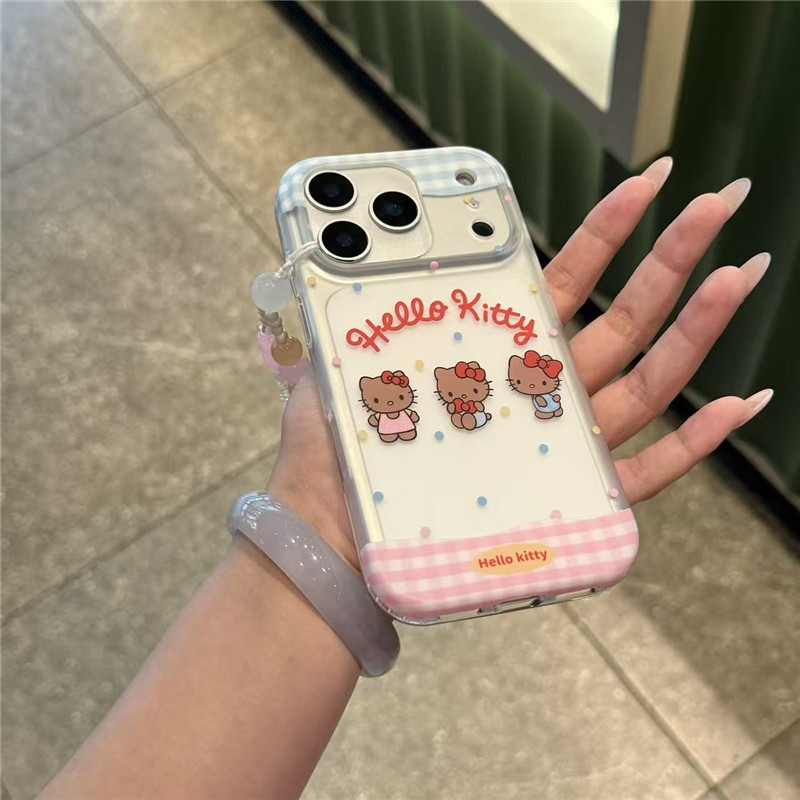 IPhone 17 Pro Max kitty họa tiết chất liệu TPU IMD craft Vỏ điện thoại in hai lớp