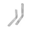 Thép không gỉ dày Mã góc cố định mảnh Giá đỡ Laminate Hỗ trợ 90 độ Mã góc phải Giá đỡ tam giác Hình chữ L Mã góc Z