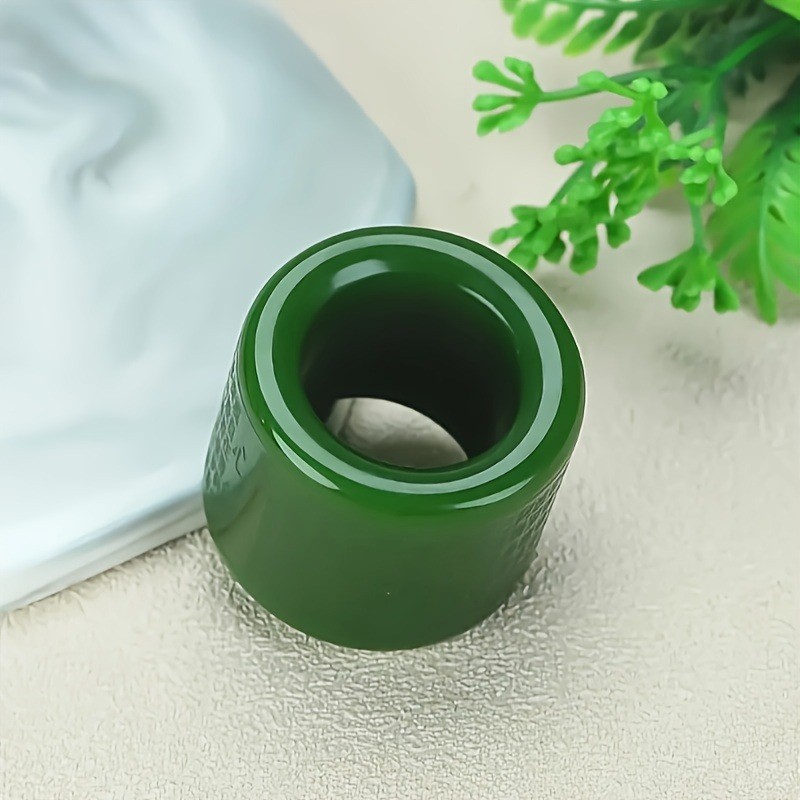 Nhẫn nam xanh cổ điển thời trang, thiết kế ngón tay cái
