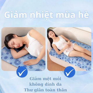 Đệm Gel Mát Lạnh Giảm Nhiệt Mùa Hè, Tấm Làm Mát Giường Ngủ Chất Liệu PVC Cao Cấp Chống Thấm Nước
