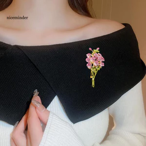 Bó hoa thổ cẩm 3D đẹp cho ngày của mẹ - Phù hợp làm ve áo pin hoặc quà tặng