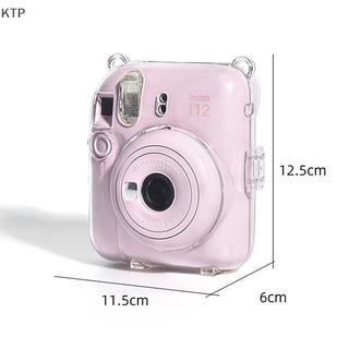 [Ktp] Vỏ máy ảnh trong suốt cho Fujifilm Instax Mini 12 vỏ Túi đựng bảo vệ có dây đeo vai
