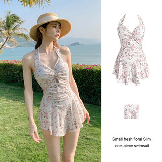 Nova-Bikini 1 mảnh họa tiết hoa , đồ bơi nữ buộc dây, áo tắm đi biển cao cấp