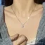 Vòng cổ zircon hình khối thời trang cho bé gái