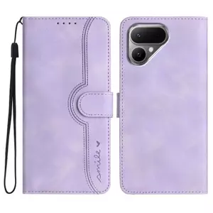 YJD Ốp Lưng Cho Tecno Pova Curve 2 Da Cảm Thấy Mỉm Cười Phong Cách Thẻ Solots Mềm TPU Dây Đeo Tay Chống Rơi Vỏ Điện Thoại