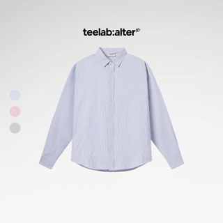 Sơ Mi Dài Tay Kẻ Sọc Teelab Alter Oxford Symbol Logo Oversized Shirt SS047