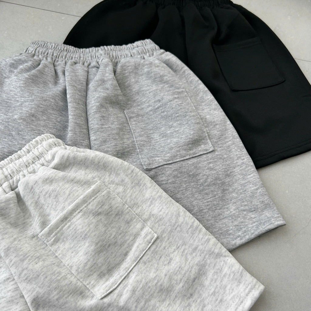 Quần Short Trơn Nam Nữ LEXRONAN Trên Gối – Quần Đùi Unisex Logo Kim Loại, Co Giãn, Mặc Mát, Dễ Phối Đồ #QD03
