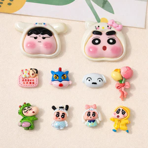 Set Charm Shin Bé Mặt Bự Má Hồng Siêu Cute, Shin Cosplay Ngộ Nghĩnh, Phụ Kiện Trang Trí Dép siêu đáng yêu cute