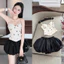 Set hai dây chấm bi vạt nhọn mix chân bí bồng sang chảnh liền Quần lót BYJOLIE