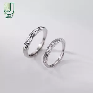 Nhẫn có thể điều chỉnh ngón tay Mobius hợp thời trang mới Cặp đôi Crystal Alliance Nhẫn cưới đính hôn dành cho nam nữ Trang sức