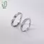 Nhẫn có thể điều chỉnh ngón tay Mobius hợp thời trang mới Cặp đôi Crystal Alliance Nhẫn cưới đính hôn dành cho nam nữ Trang sức