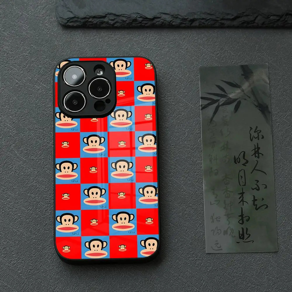 BK-2 P-Paul Ốp Điện Thoại F-Frank Dễ Thương Cho IPhone 17 16 14 Pro 15 13 12 Max 11 XR XS 6 Air 7 8 6s X Luxury Glass Cove