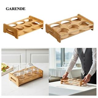Garende Tre Cốc Khay Đựng Phục Vụ Đứng Kính Tổ Chức Uống Phụ Kiện Cho Cocktail Thanh Sử Dụng