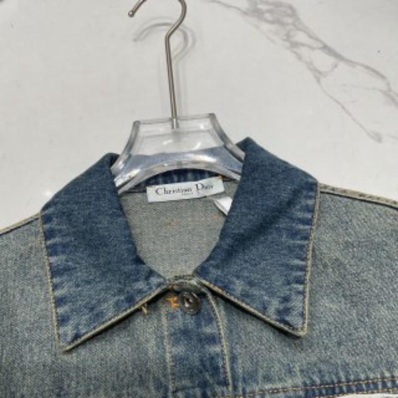 Bộ áo khoác và váy Denim thêu mới dành cho nữ