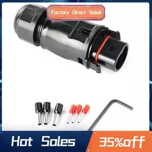 1 Bộ Đầu Nối PV Năng Lượng Mặt Trời Cắm Chống Thấm Nước IP68 40A Cho Bảng Điều Khiển Hệ Thống PV Năng Lượng Mặt Trời Bộ Bảo Vệ Song Song LY01-Male