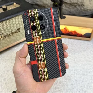 Thích hợp cho Tecno Camon30Premier Ốp điện thoại họa tiết sợi Carbon Vỏ mềm mới Người ảnh hưởng tối giản