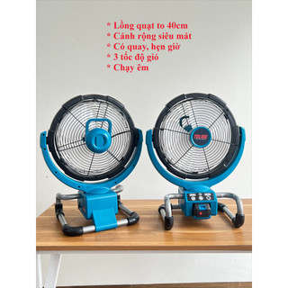 (CHÍNH HÃNG) Quạt tích điện Tolido, vừa dùng pin, vừa dùng điện trực tiếp. 3 tốc độ gió, lồng quạt lớn, có hẹn giờ, quay