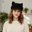 Mũ nồi tai mèo MERIGGIARE, Thiết kế dễ thương Hình dạng tai mèo Mũ Newsboy, Vải len thời trang Phong cách Nhật Bản Mũ Y2K thường ngày