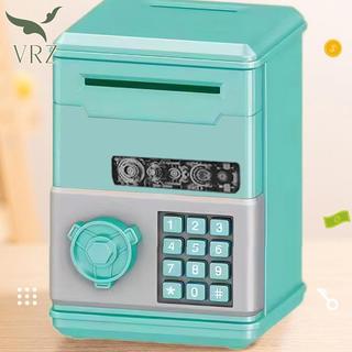 VRZ Tự Động Mini An Toàn Đồng Tiền Tiết Kiệm Tiền Hộp Tiền Mật Khẩu Quầy Mã Chìa Khóa Lo Đồng Xu Ngân Hàng ATM Trẻ Em HOT