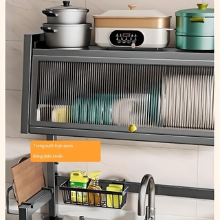 Kệ Chén Đĩa Inox Đặt Bên Chậu Rửa Chén, Có Tủ Chứa, Tổ Chức Bếp Nông Nhỏ Gọn Gàng  Đĩa Inox Đặt Bên Chậu Rửa Chén Có Tủ