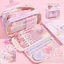 Bộ văn phòng phẩm Nâng cấp Hộp đựng bút chì bướm màu tương phản 13 lớp có giá trị cao Hộp văn phòng phẩm nữ dung tích lớn Penc trong suốt04160416