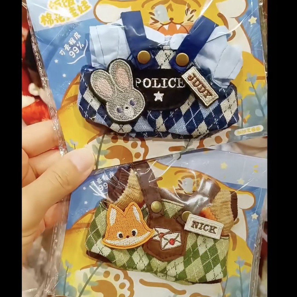 Crazy Animal City Erjudi Nick 10cm Cotton Búp Bê Búp Bê Búp Bê Đa Năng Quần Áo Thay Thế 4.16