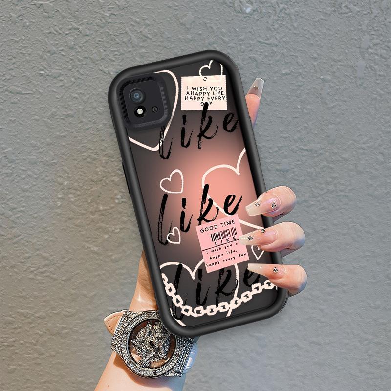 Ốp Lưng Cho Realme C20 C20A C11 2021 Hoạt Hình Silicon Phụ Kiện Vỏ Điện Thoại Mềm TPU Như Cô Gái Âm Nhạc Mắt Thiên Thần Chống Sốc Ốp Lưng
